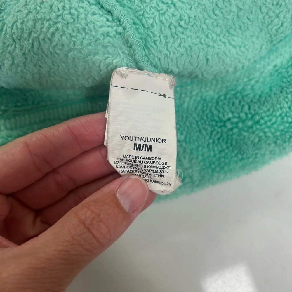 North Face Fuzzy Cap Youth Medium Mint Green